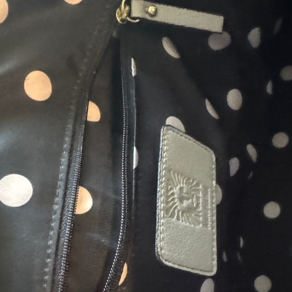 Anne Klein Beige Satchel with Gold Accents - Picture 8 of 9